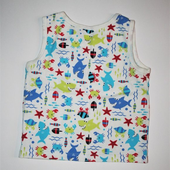 🦈18M Shark Ocean Crab Animals Fish Tank Top Cute! - Picture 3 of 7